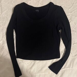 Black Long Sleeve Women's Top